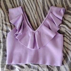 Express Lilac Crop tank